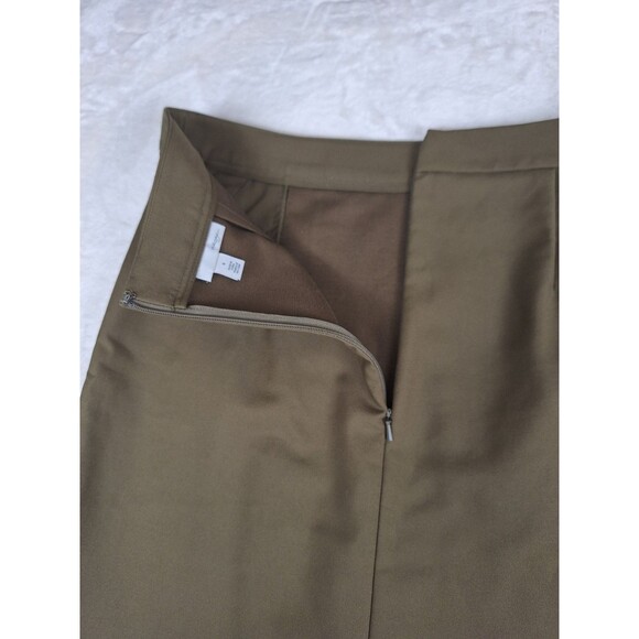 Halogen Skirt sz 6 Green Straight Pencil Knee Stretch Career Church Slim Pockets - Picture 8 of 11